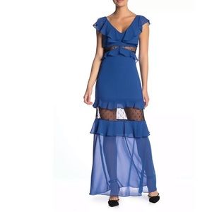 NWT BCBGeneration Overlay Tiered Maxi Dress 4